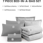 Monbix King Size Comforter Set, King Size Comforter Set 7 Pieces, Cationic - Image 7
