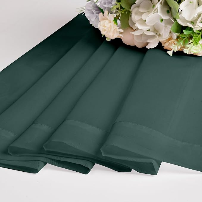 Green Sheer Curtain 96 Inches Long 2 Panels Set - Image 6