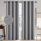 MIULEE 100% Blackout Linen Curtains by MIULEE