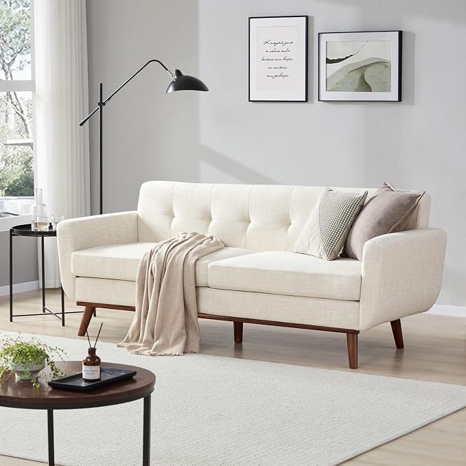 Kingfun 77.2" W Loveseat Sofa, Mid Century Modern Decor Love Seat Couches by KINGFUN-Anexcitingoption