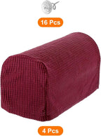 uxcell Stretch Armrest Covers Armchair Anti-Slip - Image 3