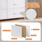 Sweetcrispy 10 Drawer Fabric Dresser Tall Chest Storage Organizer Tower - Image 7