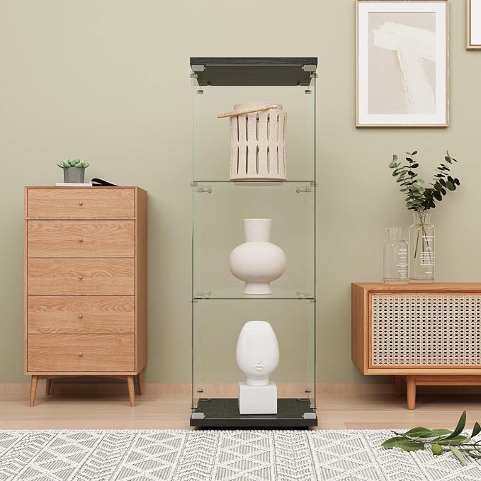 LFT HUIMEI2Y Glass Display Cabinet 3-Shelf by LFTHUIMEI2Y