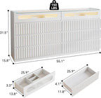 senlin Fluted 8 Drawer Dresser, - Image 2