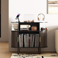 LUVIOHOME Large Round Record Player Stand by LUVIOHOME