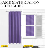NICETOWN Blackout Curtains for Living Curtains, Lilac Purple, 52 by 63 Inch - Image 5