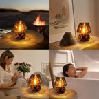 ONEWISH Mushroom Lamp Small Vintage Table Lamp - Image 5