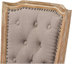 Baxton Studio Estelle Shabby Chic Rustic French Country Cottage Weathered Oak - Image 7