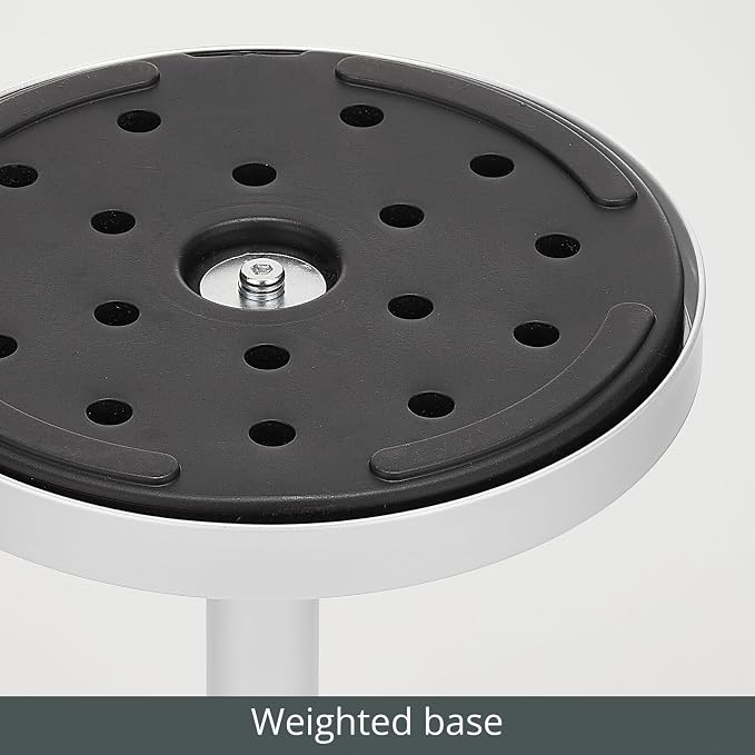 mDesign Glass Top Side/End Drink Table - Image 4