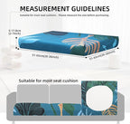 8Pcs Outdoor Cushion Covers, Elastic Patio Cushion Covers | Washable, - Image 2