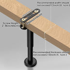 Wlrrcwdttc 4 Pcs Adjustable Height Bed Support Legs 7.08-12.6 inch, Bed Frame - Image 6