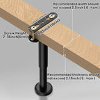Wlrrcwdttc 4 Pcs Adjustable Height Bed Support Legs 5.9-10.5 inch, Bed Frame - Image 6