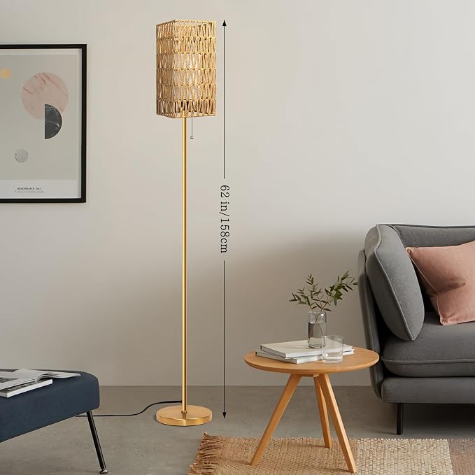 Ruiever Floor Lamp for Living Room, Farmhouse Floor lamp, Modern Standing lamp - Image 2