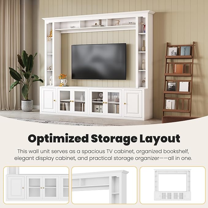 Merax Minimalist Entertainment Center Set - Image 4