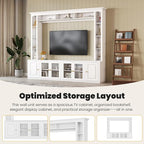 Merax Minimalist Entertainment Center Set - Image 4