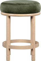 Meridian Furniture 976Green-C Monette Collection Art Deco Counter Stool - Image 4