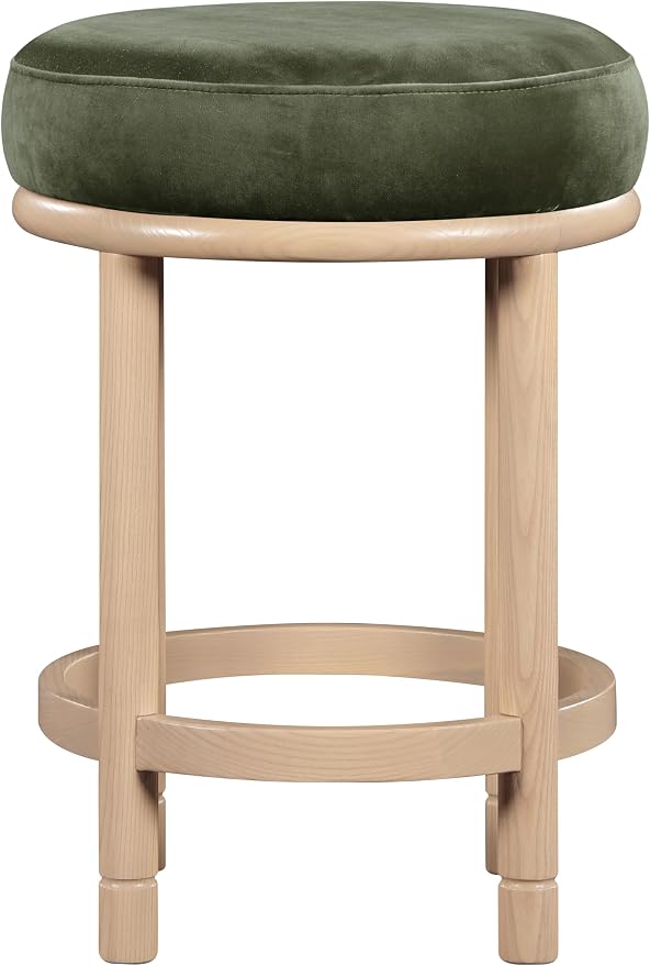 Meridian Furniture 976Green-C Monette Collection Art Deco Counter Stool - Image 4
