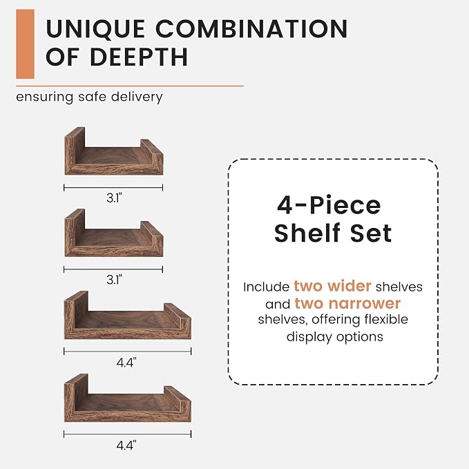 FLYJOE Floating Picture Ledge Shelves - Image 8