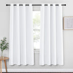 NICETOWN White Bedroom Curtain 72 inches Long by NICETOWN