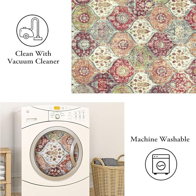 Lahome Washable Entryway Rug, 2x4 Kitchen Rugs - Image 5