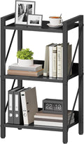 HOOBRO Bookshelf, 3-Tier Industrial Bookcase, Book Shelf Storage Organizer by HOOBRO