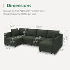 HONBAY Modular Sectional Sofa Couch - Image 2