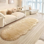 SERISSA 2x6 Fluffy Beige Faux Fur Area Rug - Image 7