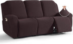 TAOCOCO Recliner Couch Covers for 3 Seat, 8-Pieces Stretch Large Couch Covers by TAOCOCO
