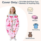 Lukeight Stuffed Animals Storage Bean Bag Chair Cover - Image 3