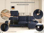 EASE MOOSE 100" Chenille L-Shaped Sectional Sofa, Modern Deep Seat Modular Couch - Image 9