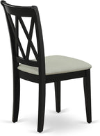 East West Furniture CLC-BLK-C Clarksville Dining Room Chairs - Image 7