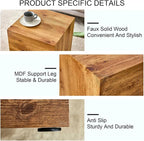 End Table, Side Table Living Room Table, Modern Sofa Couch Table, Faux Marble - Image 5