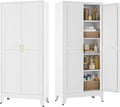 71" Tall Pantry Storage Cabinets by BevivogStylishCabinetsOrganizeYourSpace