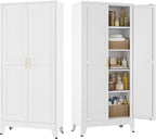 71" Tall Pantry Storage Cabinets by BevivogStylishCabinetsOrganizeYourSpace