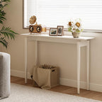 AQIMUELE Wood Console Table White Entryway Table, Thin Console Table, Sofa - Image 3
