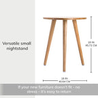 MH London Bond Wooden Triangle End Table - Image 3