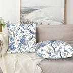 Chinoiserie Blue and White Pillow Covers 20x20 in Set of 2 - Image 5