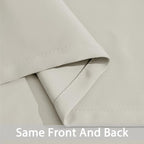 Yakamok Room Darkening Curtains 70x84 inch Length Light Beige-Living Room | 2 - Image 5