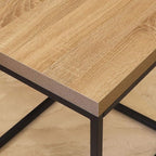 CENSI 18-Inch Natural Oak Accent End Table/Side Table - Image 9