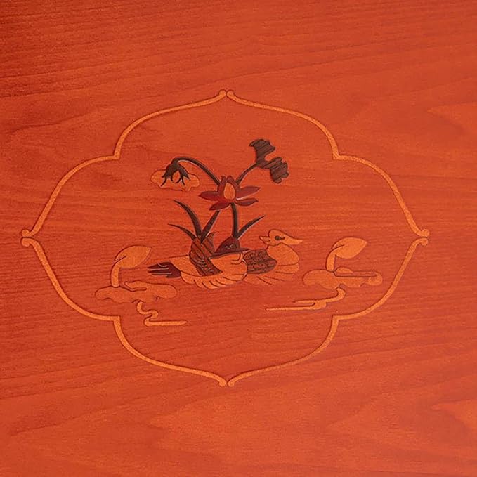 Square Folding Coffee Table, Korean Style Wooden Multifunctional Dining - Image 6