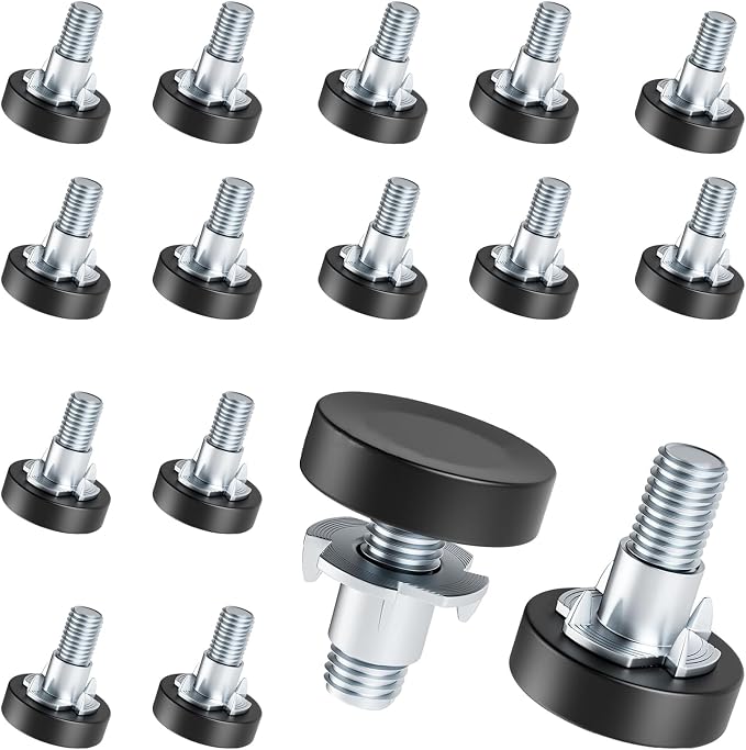 1/4" Thread Leveling Feet, Adjustable Furniture Feet Threaded Screw in by Celuisiva