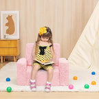 SLIGUY Toddler Couch Convertible Sofa to Lounger Pull Out Couch Sherpa Cover - Image 2