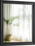 Black Mirror for Bathroom, Rectangle Rustic 30 x 36 inch Vanity Mirror for Wall by WIOWUR