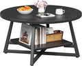 Coffee Table for Living Room, Round Coffee Table, Small Circle Coffee Table by Homeiju