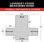Easy-Going Reversible Couch Cover, 2 Cushion Sofa, Water Resistant Furniture Mat - Image 6