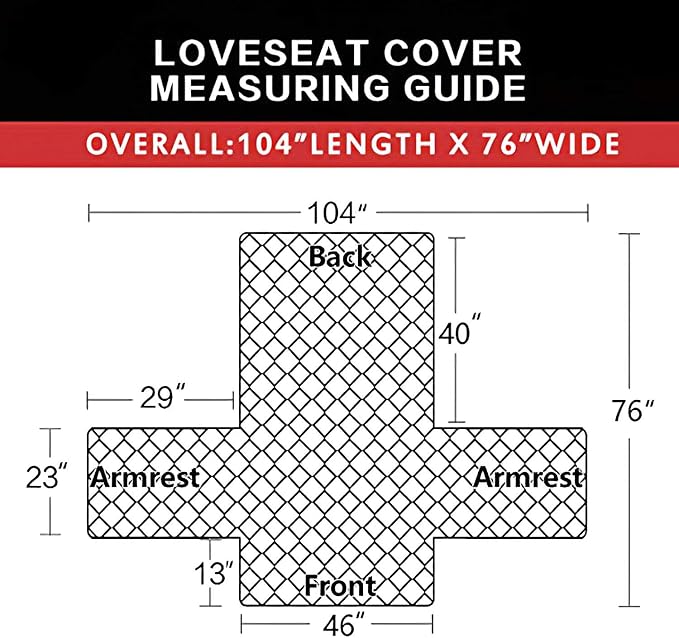 Easy-Going Reversible Couch Cover, 2 Cushion Sofa, Water Resistant Furniture Mat - Image 6