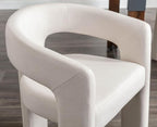 VESCASA Linen Barrel Dining Chair - Image 8