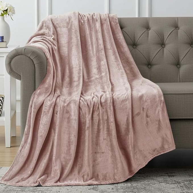 Utopia Bedding Soft Fleece Bed Blanket Throw Size Rose Pink | Microfiber Plush by UTOPIABEDDING