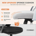Sweetcrispy Office Computer Desk Chair, Ergonomic Mid-Back Mesh Rolling Work - Image 4