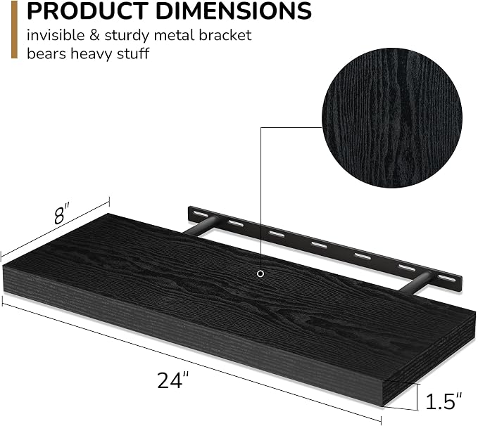 Fun Memories 24 Inch Floating Shelves - Image 3